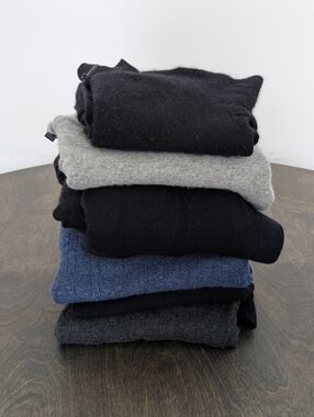 Crafters Lot Of 6 100% Cashmere Sweaters DIY Upcycle Cutters Bundle Flawed